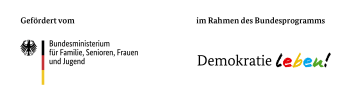 Logo of BMFSFJ and Demokratie leben!